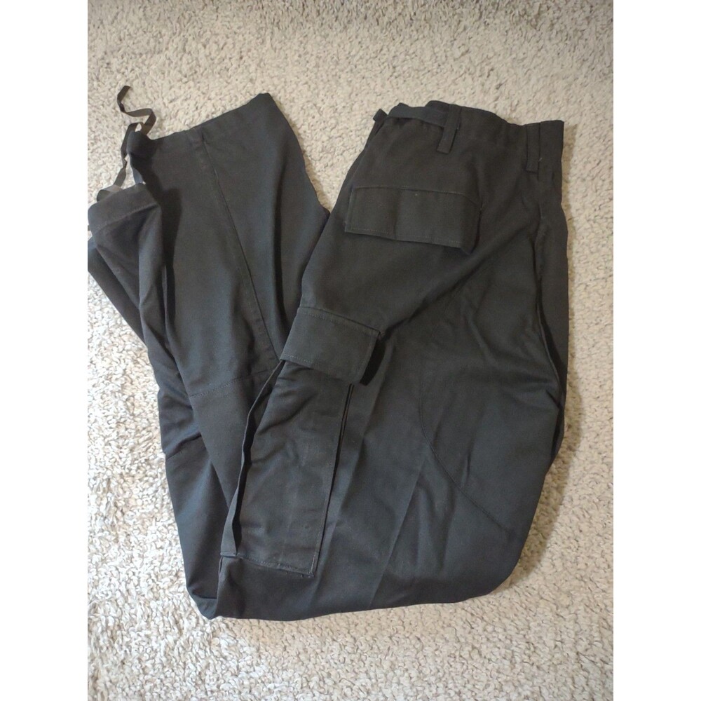 Propper International Black Ripstop Combat Trousers Cargo Pants Medium Long